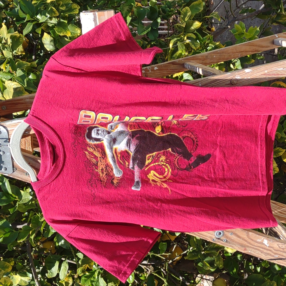 NEW Bruce Lee T-Shirt Silk Screen Youth Large
